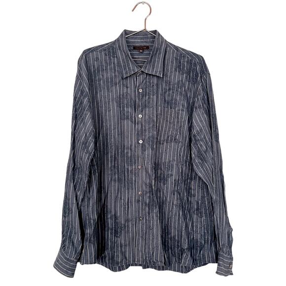 Saltaire Button Down Shirt Collared Pocketed linen tencel blend size XL - Picture 1 of 7